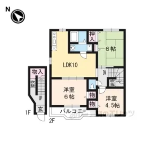 フォレスタ千丈【2階】の間取り