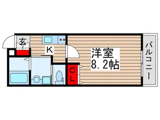 ヒュ-マンパレス新松戸V【3階】の間取り