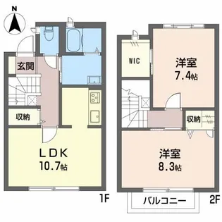グリーンコートBの間取り