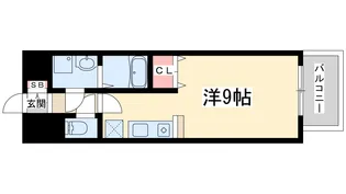 エクセレント上新18十三【6階】の間取り