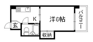 万里小路アベニュー【4階】の間取り