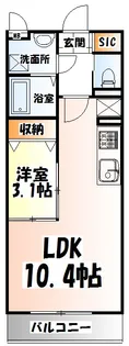 クレール【3階】の間取り