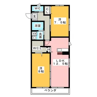 サンワード【2階】の間取り