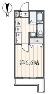 横浜鎌谷フラット【1階】の間取り