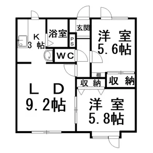 ヘレンハウスヴァルム【1階】の間取り
