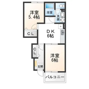 クレセール【2階】の間取り