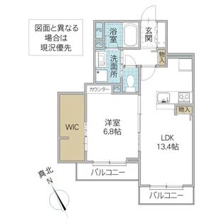 メセナ グランデ 千波【3階】の間取り