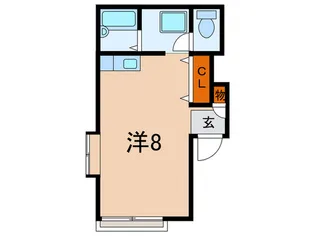 ハピネス六甲篠原【2階】の間取り