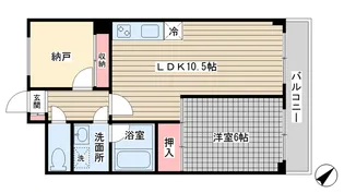 クリスタルパレス【2階】の間取り