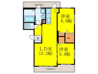 ルベルムII【3階】の間取り