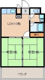 ネクスコート親川【1階】の間取り