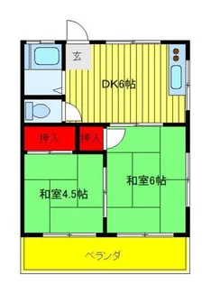 第三鈴太コーポ【2階】の間取り