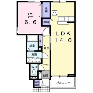 メゾン シャルマン A【1階】の間取り