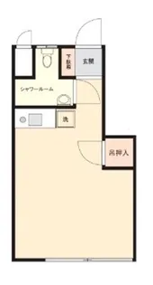 シャンブル市ヶ谷【1階】の間取り