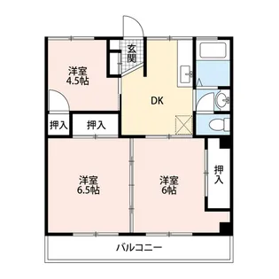 グランドール貢川本町【2階】の間取り