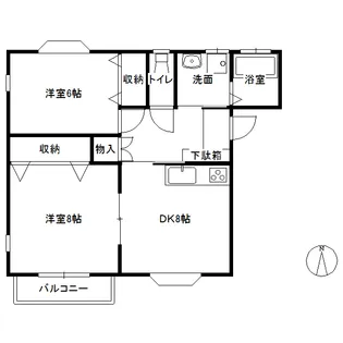 メイツ下条【2階】の間取り