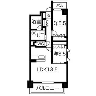 THE MUSE飾磨【3階】の間取り