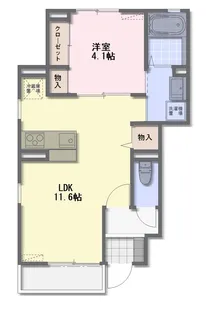 京和風・えの木【1階】の間取り