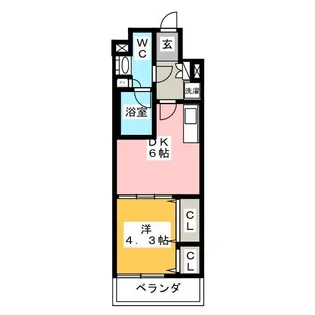 ルフォンプログレ赤羽【1階】の間取り
