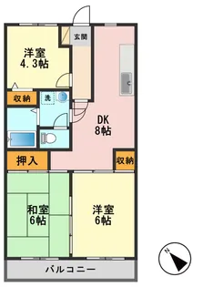 KODAヒルズ新小岩【1階】の間取り