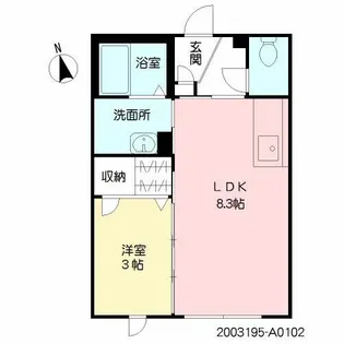ヒルズ上野【1階】の間取り