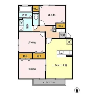 High Lake III【2階】の間取り