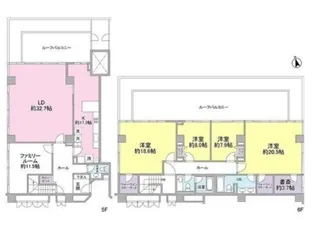 麻布マナー【5階】の間取り