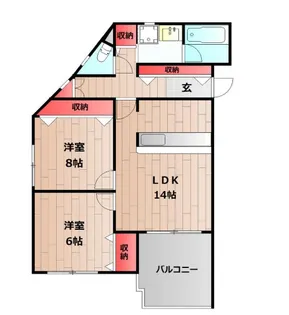 シーサイドパストラル林崎II【2階】の間取り