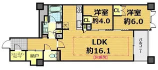 アトラス京都御所西【3階】の間取り