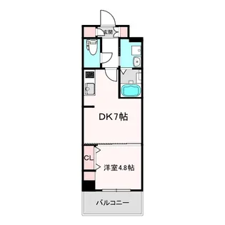 ベラジオ阿倍野【3階】の間取り