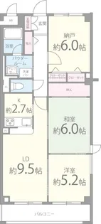 プリマヴェーラ・ヨシナガ【4階】の間取り