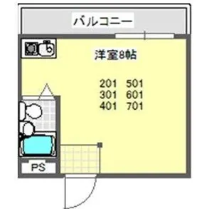 大宝今里CTスクエア【6階】の間取り
