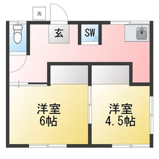 聖和コーポ【2階】の間取り