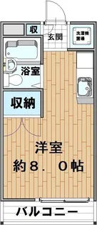 メゾンUNOKI【2階】の間取り