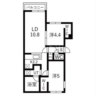 Flap福住(フラップ)【4階】の間取り