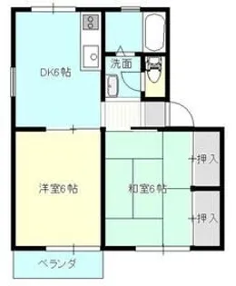 ラムール稲田【1階】の間取り