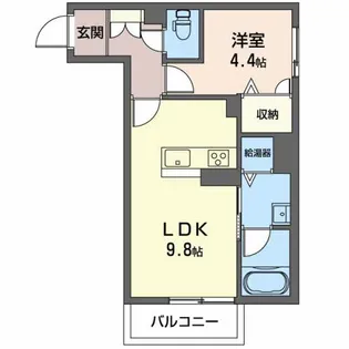シエル スラン【1階】の間取り