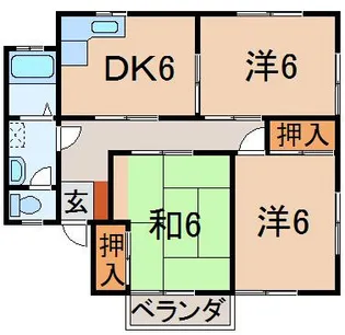 グリーンヒル平清水【2階】の間取り
