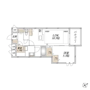 (仮称)市ノ坪メゾン【2階】の間取り
