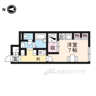 レオパレス萬代橋【3階】の間取り