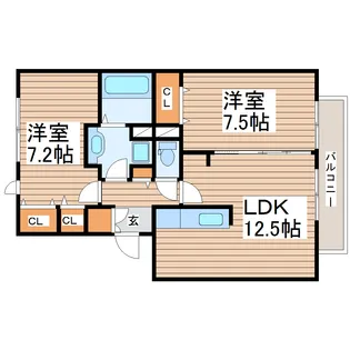 Re・EARTHの杜 たね【1階】の間取り