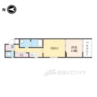 フォーリアライズ京都東寺【3階】の間取り