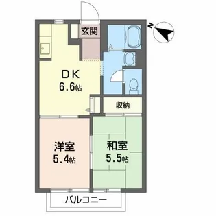 コートヴィレッジ【2階】の間取り