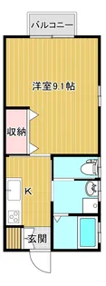 コーポ玉城【2階】の間取り
