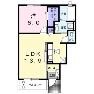 ロイヤルヒルズIII【1階】の間取り