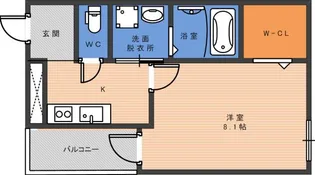 フジパレス今川公園東II番館【3階】の間取り