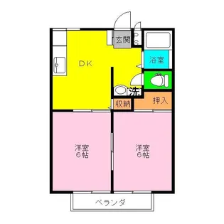 グリーンガーデン【1階】の間取り