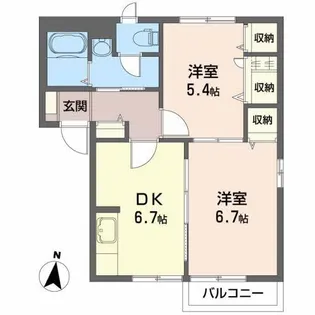 アルビレオ51【2階】の間取り