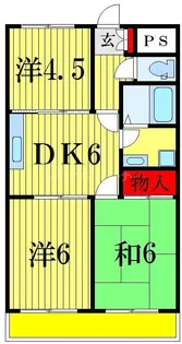 マンションラ・ブリューヌ【2階】の間取り