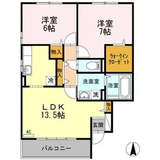 Rosa Linda【1階】の間取り